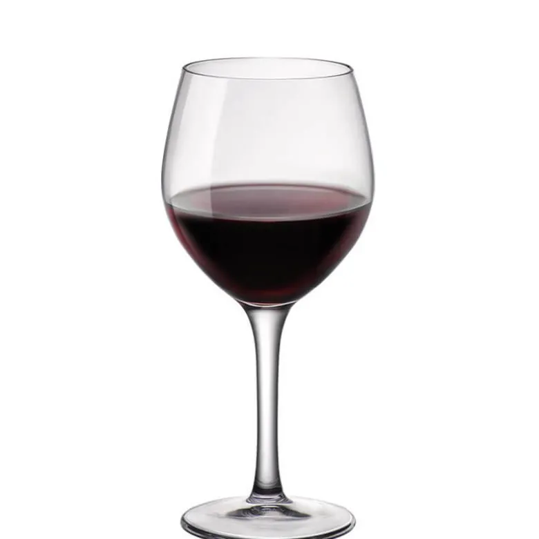 34.8 cl - Bormioli Rocco Milano Calice Vino Rosso in Vetro Temperato - Set 12 Pezzi