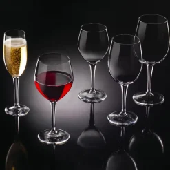 27 cl - Bormioli Rocco Milano Calice Acqua in Vetro Temperato - Set 12 Pezzi