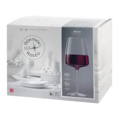 47.8 cl - Bormioli Rocco Nexo Calice Vino Rosso in Vetro - Set 6 Pezzi