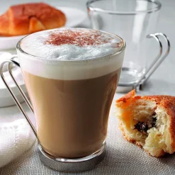 23.5 cl - Bormioli Rocco Oslo Bicchiere Cappuccino in Vetro Temperato - Set 3 Pezzi