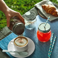 25 cl - Bormioli Rocco Quattro Stagioni Genietti Vasetto In Vetro Con Tappo Setaccio