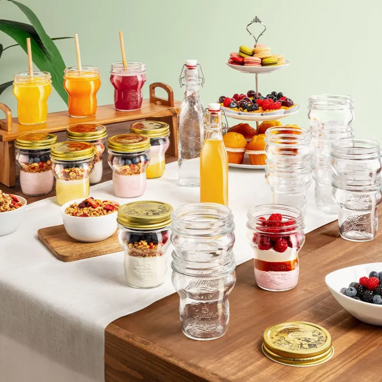 27.5 cl - Bormioli Rocco Quattro Stagioni Vasetto Impilabile In Vetro - Set 12 Pz
