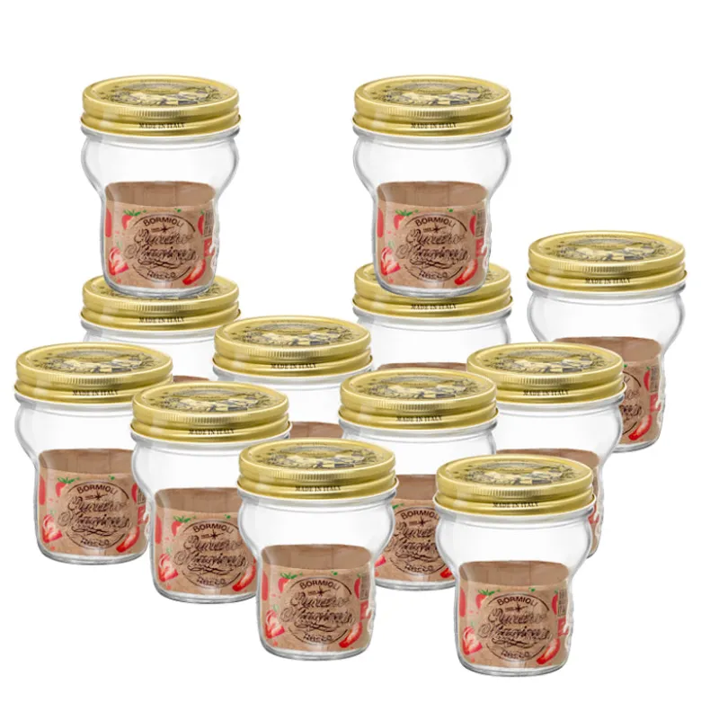 27.5 cl - Bormioli Rocco Quattro Stagioni Vasetto Impilabile In Vetro - Set 12 Pz