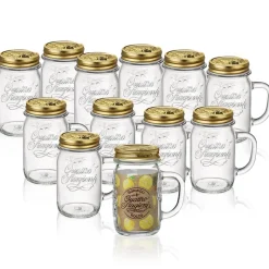 41.5 cl - Bormioli Rocco Quattro Stagioni Vasetto Con Manico - Set 12 Pz