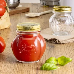 48.5 cl - Bormioli Rocco Quattro Stagioni Pomodoro Vasetto In Vetro Con Capsula - Set 12 Pz
