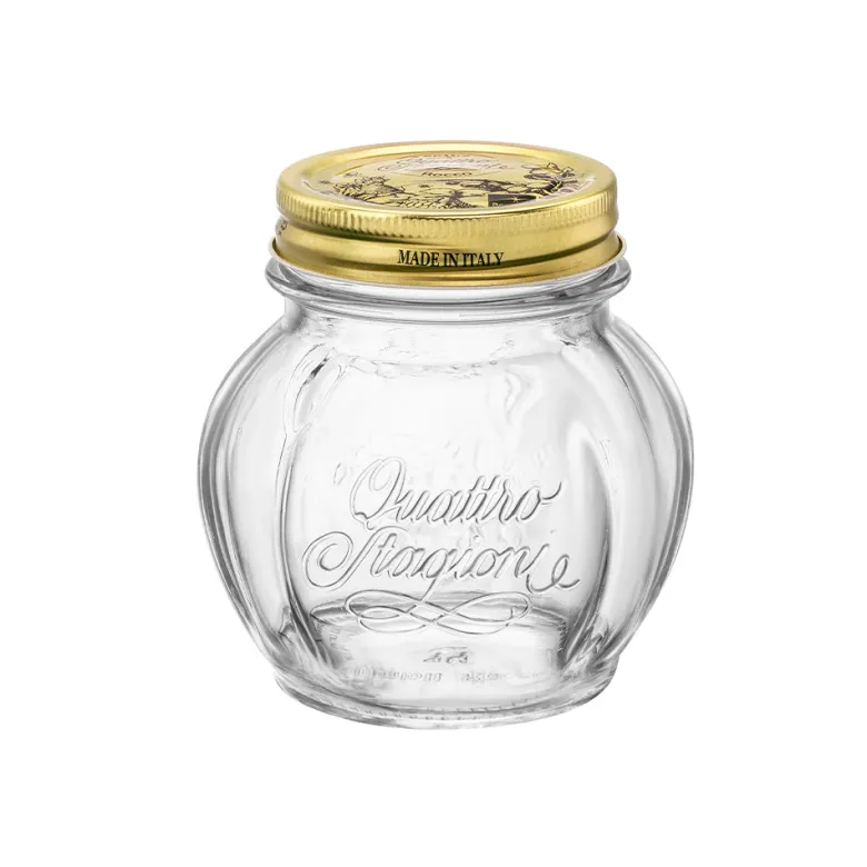 48.5 cl - Bormioli Rocco Quattro Stagioni Pomodoro Vasetto In Vetro Con Capsula - Set 12 Pz