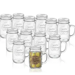 41.5 cl - Bormioli Rocco Quattro Stagioni Vasetto Con Manico Senza Capsula - Set 12 Pz