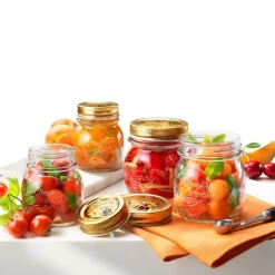 50 cl - Bormioli Rocco Quattro Stagioni Vasetto Con Ricettario - Set 6 Pz