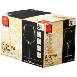 48 cl - Bormioli Rocco Riserva Calice Vino Rosso in Vetro - Set 6 Pezzi