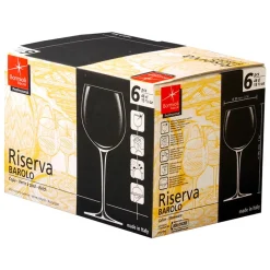 48 cl - Bormioli Rocco Riserva Calice Vino Rosso in Vetro - Set 6 Pezzi