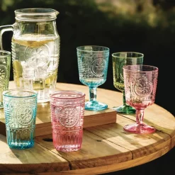 34 cl - Bormioli Rocco Romantic Bicchiere Acqua in Vetro - Set 4 Pezzi