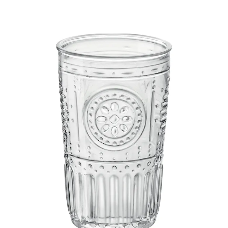 47 cl - Bormioli Rocco Romantic Bicchiere Bibita Barocco in Vetro - Set 6 Pezzi