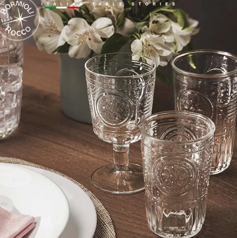 32 cl - Bormioli Rocco Romantic Calice Acqua in Vetro - Set 6 Pezzi