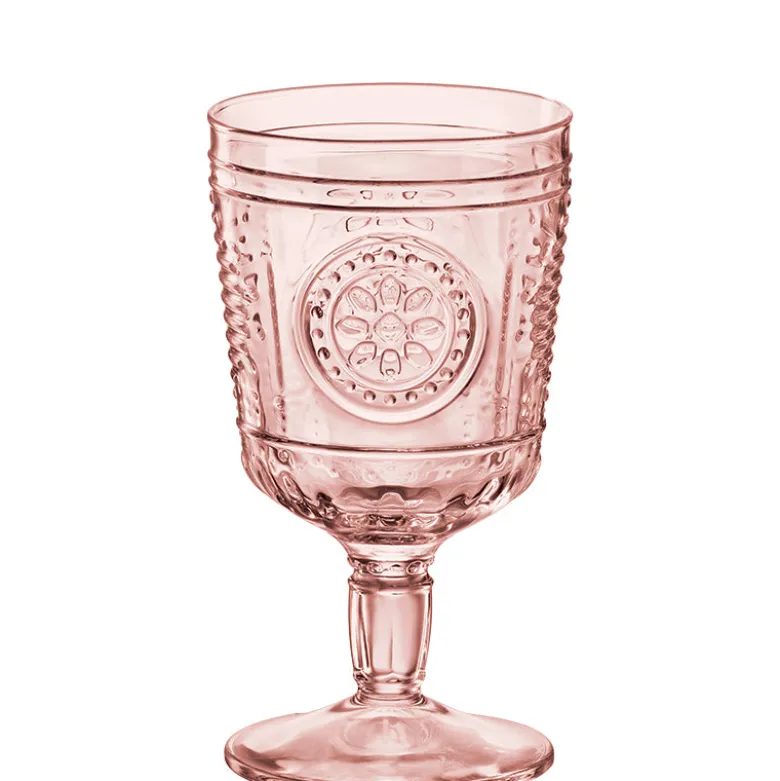 32 cl - Bormioli Rocco Romantic Calice Acqua Barocco in Vetro Temperato - Set 4 Pezzi