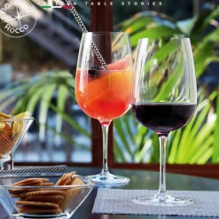 64 cl - Bormioli Rocco Spazio Calice Vino Rosso in Vetro - Set 6 Pezzi