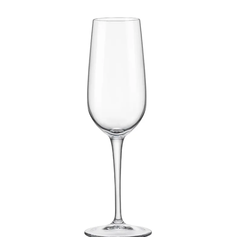 21.5 cl - Bormioli Rocco Spazio Calice Flute In Vetro - Set 3 Pz