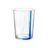 50 cl - Bormioli Rocco Stria Blu Bicchiere Cocktail Long Drink In Vetro - Set 12 Pz