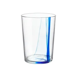 50 cl - Bormioli Rocco Stria Blu Bicchiere Cocktail Long Drink In Vetro - Set 12 Pz