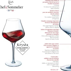45 cl - Chef & Sommelier Reveal Up Calice Vino Rosso in Vetro - Set 6 Pezzi