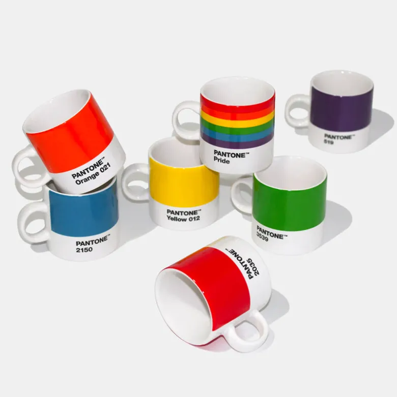 12 cl - Copenhagen Pantone 2035 Tazzina Caffé In Porcellana
