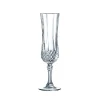 14 cl - Cristal D'Arques Longchamp Calice Flute in Vetro - Set 6 Pezzi
