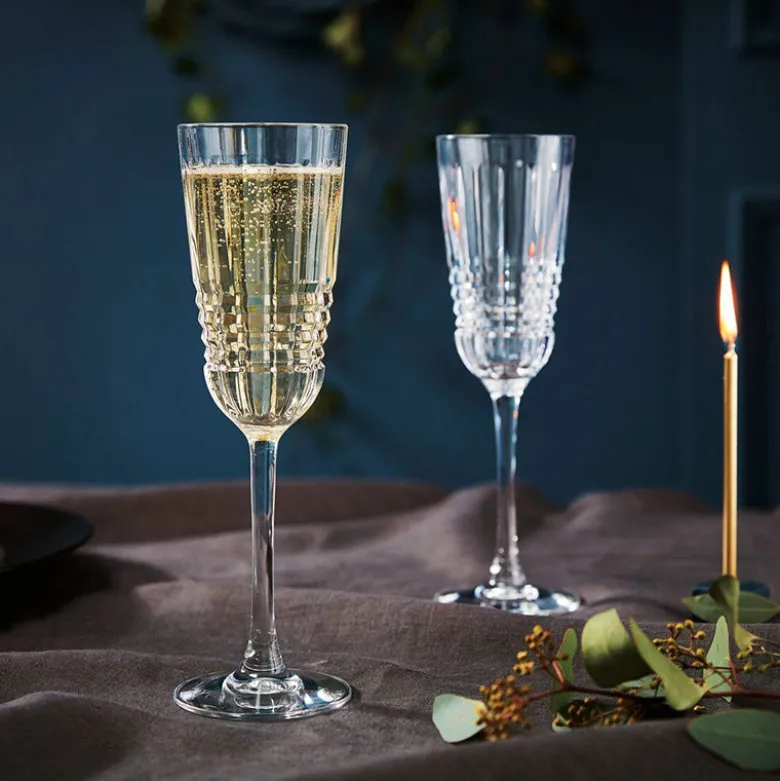 17 cl - Cristal D'Arques Rendez Vous Calice Flute in Vetro - Set 6 Pezzi