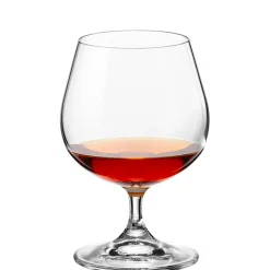 60 cl - Crystalex Bohemia Lara Calice Snifter in Vetro - Set 6 Pezzi