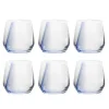 37 cl - H&H Breeze Bicchiere Acqua In Vetro - Set 6 Pz