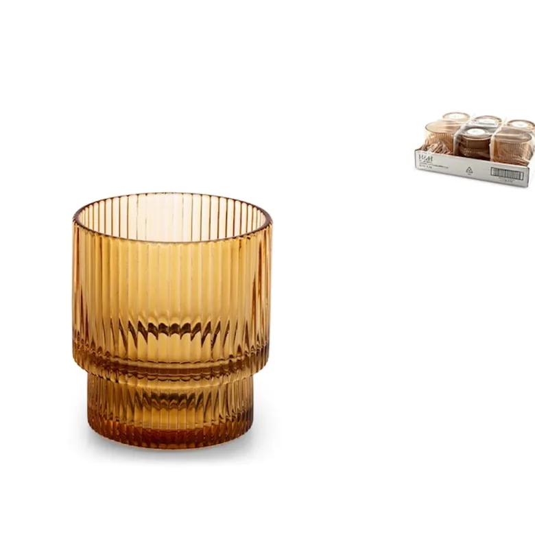 34 cl - H&H Epoque Bicchiere Acqua In Vetro - Set 6 Pz