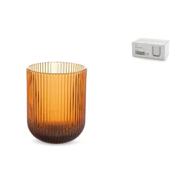 28 cl - H&H Peony Bicchiere Acqua In Vetro - Set 6 Pz