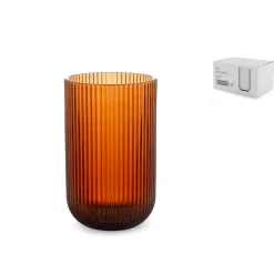45 cl - H&H Peony Bicchiere Bibita In Vetro - Set 6 Pz