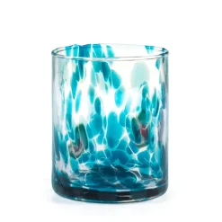 36 cl - H&H Veneziano Bicchiere Acqua In Vetro Colorato Set 6 Pz