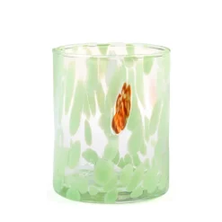 36 cl - H&H Veneziano Bicchiere Acqua In Vetro Colorato Set 6 Pz