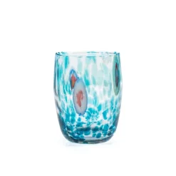38 cl - H&H Veneziano Bombato Bicchiere Acqua In Vetro - Set 6 Pz