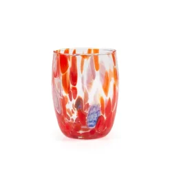 38 cl - H&H Veneziano Bombato Bicchiere Acqua In Vetro - Set 6 Pz
