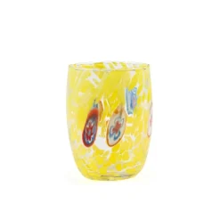 38 cl - H&H Veneziano Bombato Bicchiere Acqua In Vetro - Set 6 Pz