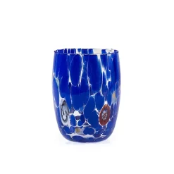 38 cl - H&H Veneziano Bombato Bicchiere Acqua In Vetro - Set 6 Pz