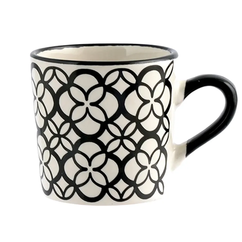 8.5 cl - H&H Vhera Tazzina Caffé Colori Assortiti In Stoneware Set 6 Pz