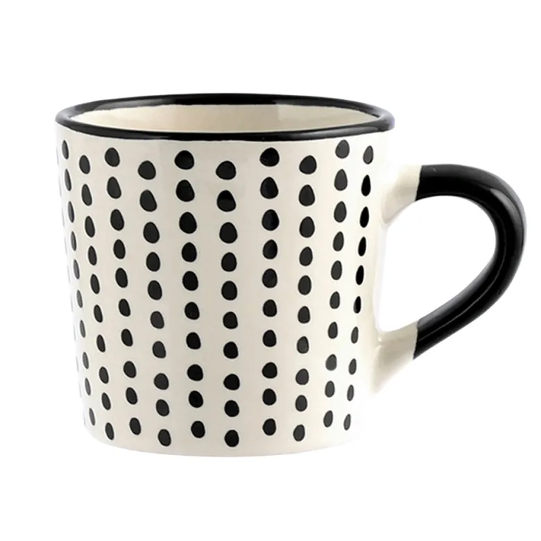 8.5 cl - H&H Vhera Tazzina Caffé Colori Assortiti In Stoneware Set 6 Pz