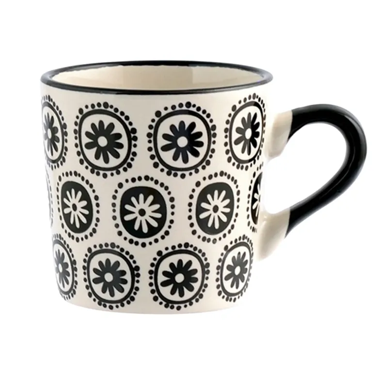 8.5 cl - H&H Vhera Tazzina Caffé Colori Assortiti In Stoneware Set 6 Pz