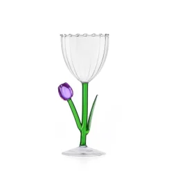 28 cl - Ichendorf Botanica Tulipano Calice Multiuso Effetto Ottico In Vetro Borosilicato
