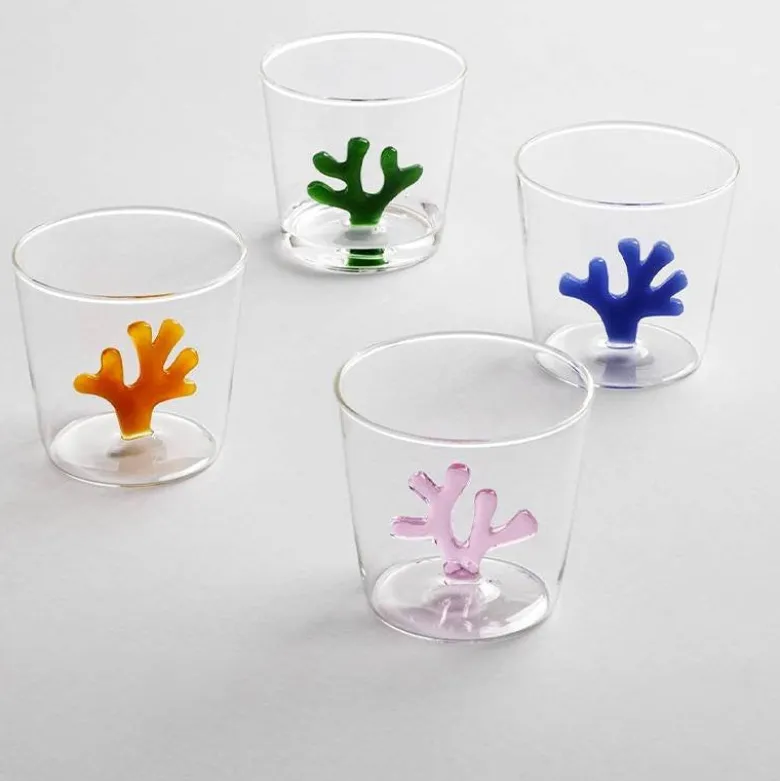30 cl - Ichendorf Coral Reef Bicchiere Acqua Corallo in Vetro Borosilicato