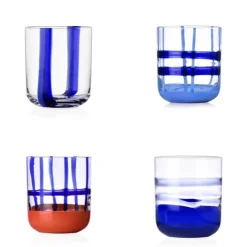 35 cl - Ichendorf Gesti Tumbler Bicchiere Acqua In Vetro Borosilicato - Set 4 Pz