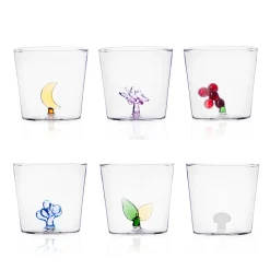 30 cl - Ichendorf Greenwood Bicchiere Acqua in Vetro Borosilicato - Set 6 Pezzi