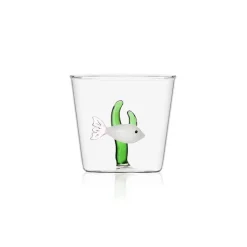 30 cl - Ichendorf Marine Garden Bicchiere Acqua Pesce Con Alga in Vetro Borosilicato
