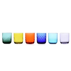 38 cl - Ichendorf Rigà Bicchiere Acqua Tumbler In Vetro Soffiato A Bocca - Set 6 Pz
