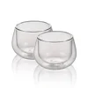 10 cl - Ilsa Bicchierino Caffé Doppia Parete in Vetro Borosilicato - Set 2 Pezzi
