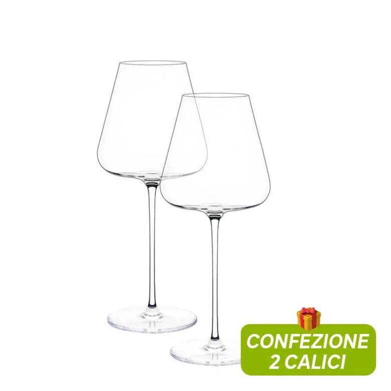 48 cl - Italesse Etoilè Sparkle Xtreme Calice Flute in Vetro Soffiato - Set 2 Pezzi