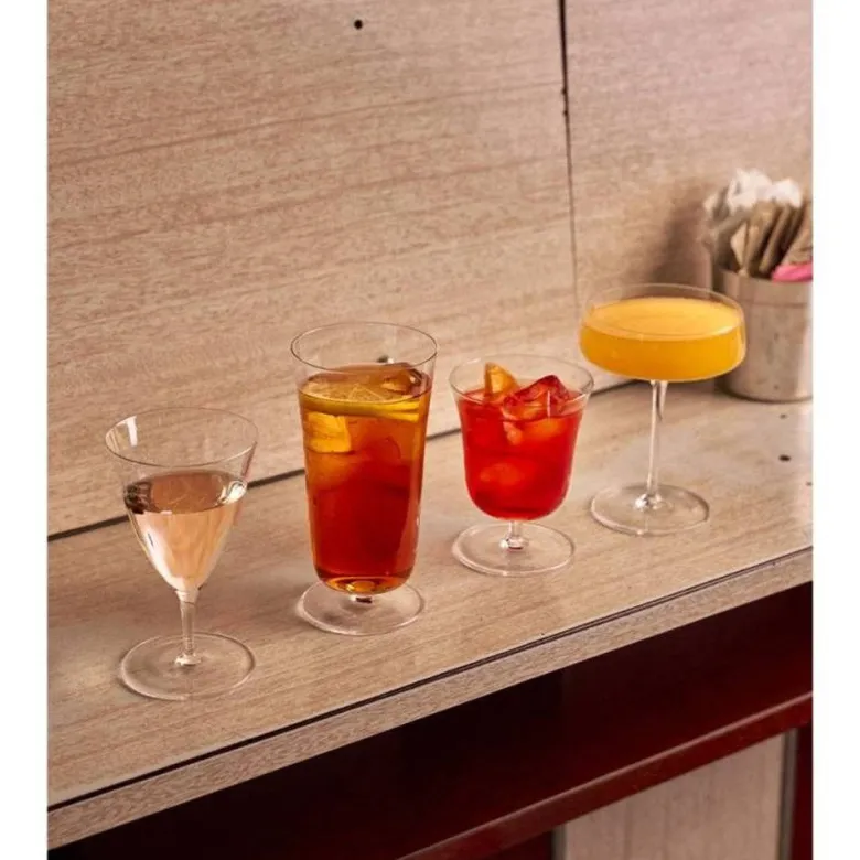 15 cl - Italesse Roxy Bar Dry Calice Cocktail Soffiato a Bocca In Vetro - Set 6 Pz