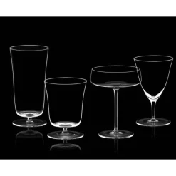 18 cl - Italesse Roxy Bar Saucer Calice Cocktail Soffiato a Bocca In Vetro - Set 6 Pz